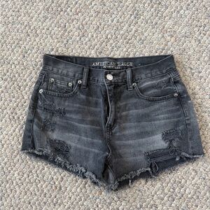 American Eagle Outfitters Distressed Gray Jean Shorts
